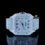 Iced Out Cartier Moissanite Watch