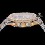 Iced Out Patek Philippe Moissanite Watch Crown View