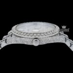 Iced Out Rolex Moissanite Watch Crown View