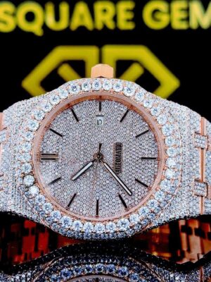 K Square Customised Moissanite Watch