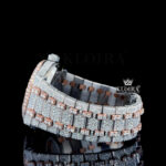 Mens AP Moissanite Watch Left Side View