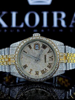 Mens Rolex Moissanite Watch