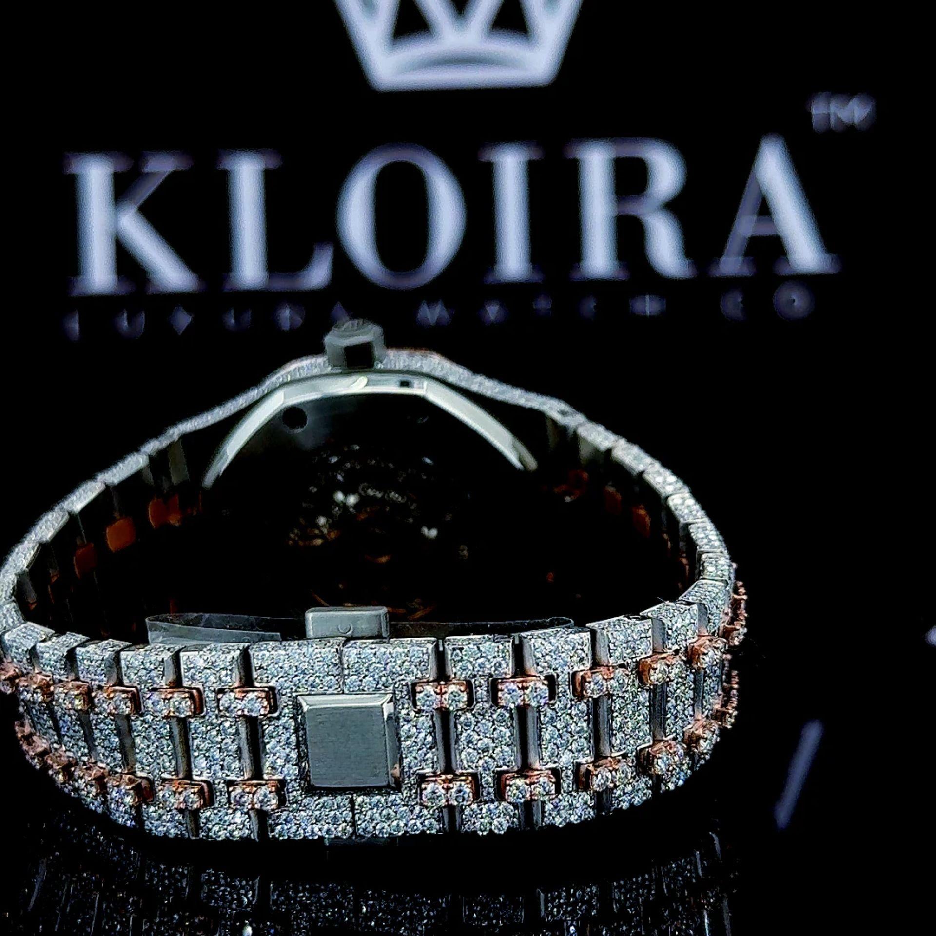 Moissanite AP Skeleton Watch Caseback View
