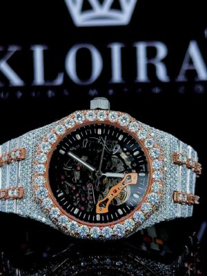Moissanite AP Skeleton Watch