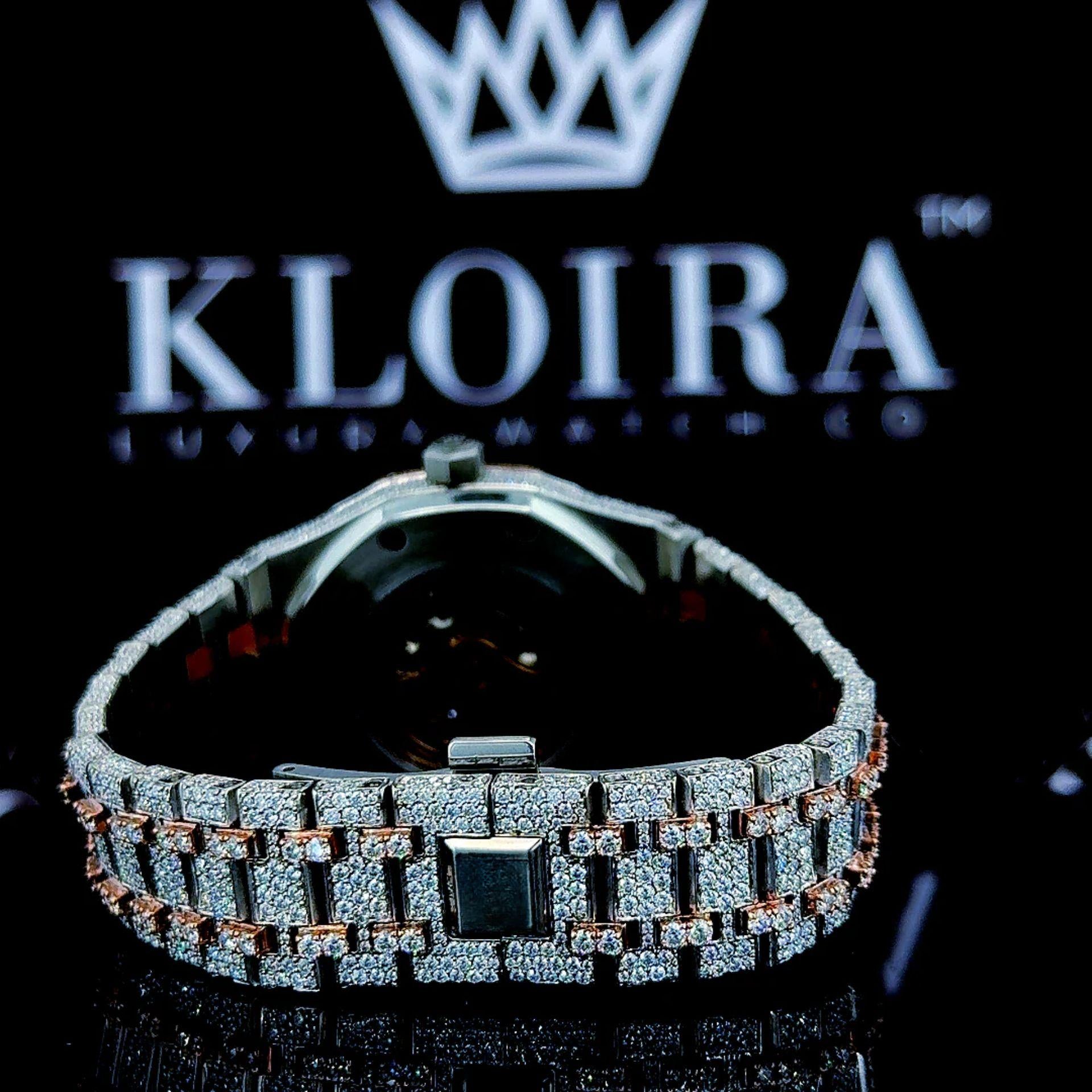 Moissanite AP Watch Arabic Caseback View