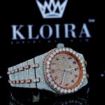 Moissanite AP Watch Arabic Right Profile View