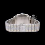 Moissanite Cartier Style Watch Caseback View
