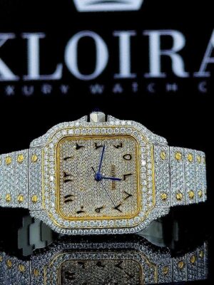 Moissanite Cartier Watch Arabic