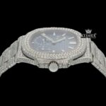 Moissanite Patek Philippe Style Watch Crown View