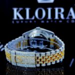 Moissanite Rolex Style Watch Caseback View