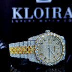 Moissanite Rolex Style Watch Right Profile View
