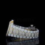 Patek Philippe Watch Bust Down Moissanite Left Side View