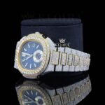 Patek Philippe Watch Moissanite Diamonds Left Profile View
