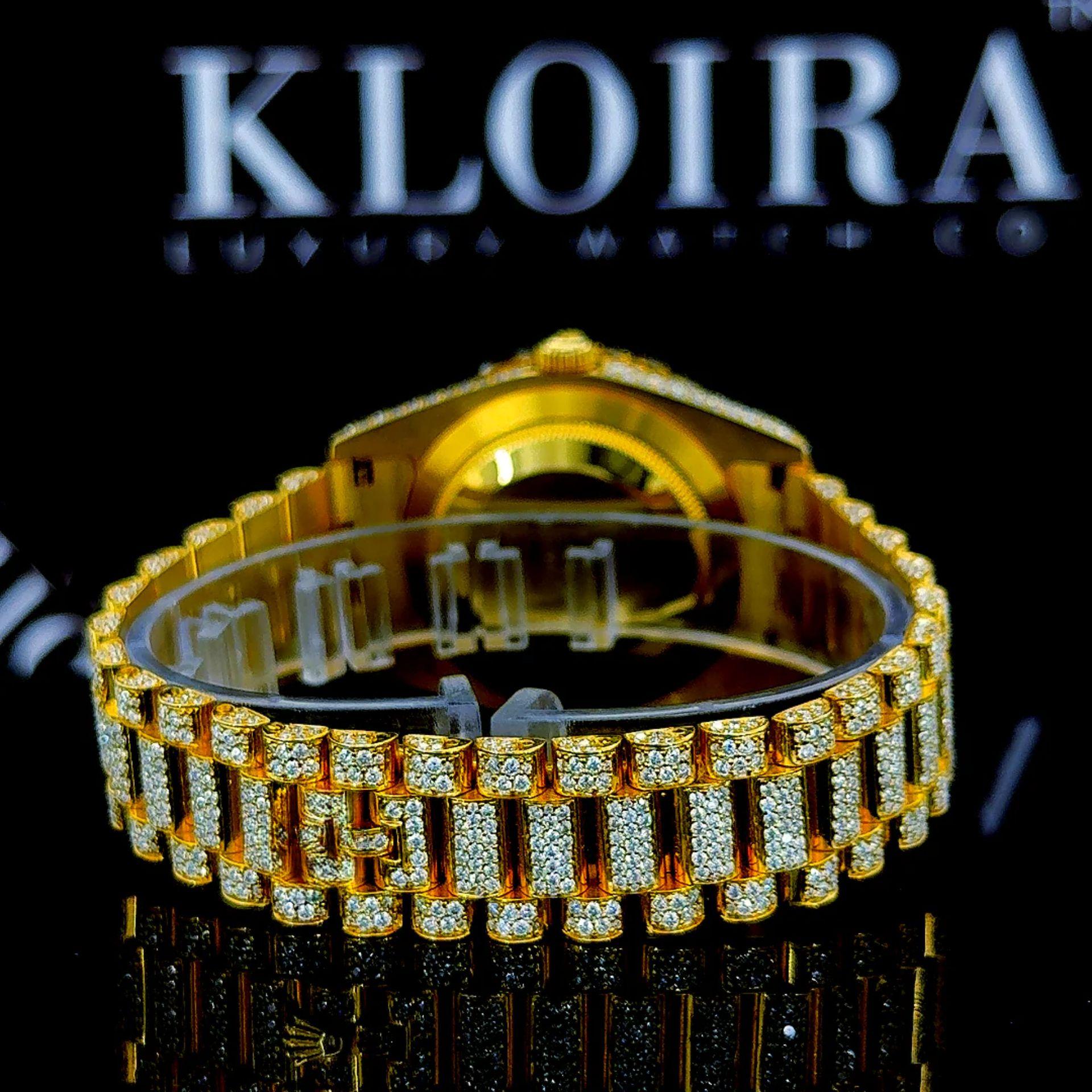 Rolex Watch Bust Down Moissanite Bracelet View