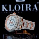 Rolex Watch Moissanite Diamonds Left Profile View