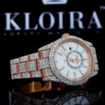 Rolex Watch Moissanite Diamonds Right Profile View