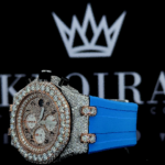 Royal Oak AP Moissanite Watch Left Profile View