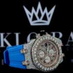 Royal Oak AP Moissanite Watch Right Profile View