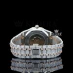 Spider Dial Two Tone Fully Iced Out Moissanite Diamond Watch Bracelet View