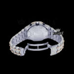 Two-Tone AP Chronograph Iced Out Moissanite Diamond Watch Caseback View