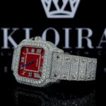 VVS Clarity Moissanite Cartier Watch Left Side View
