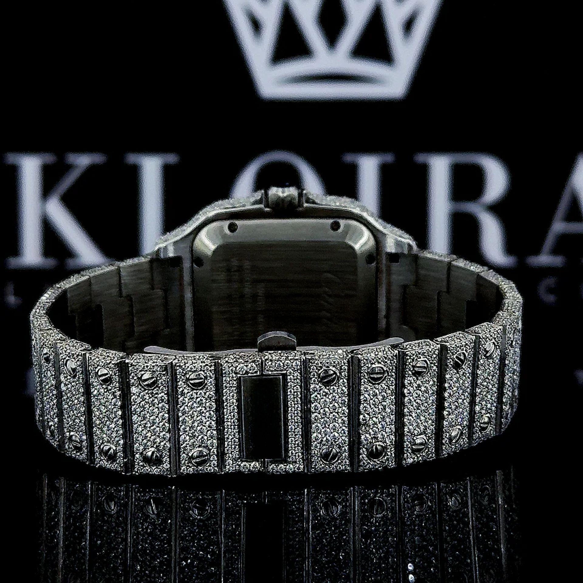 VVS Clarity Moissanite Cartier Watch Strap View