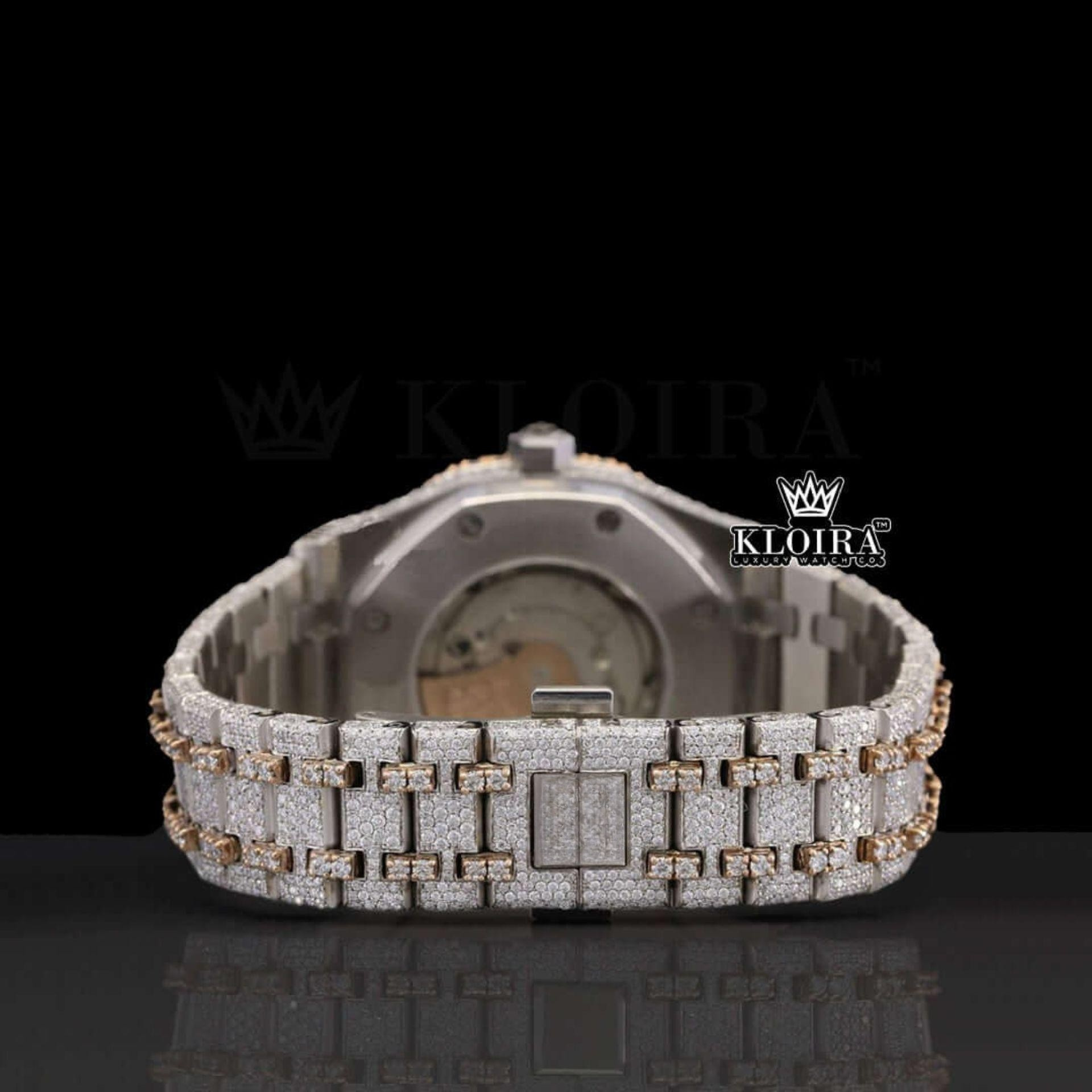 Womens Moissanite AP Watch Caseback View