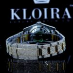 Yellow Roman Dial Two Tone Classic Link Strap Moissanite Watch Cashback View