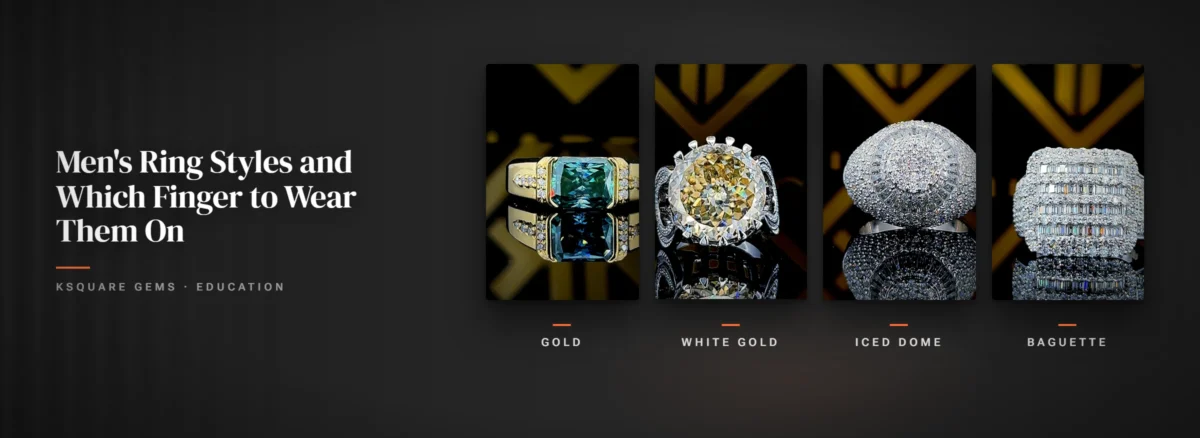 Men's Ring Styles and Which Finger to Wear Them On