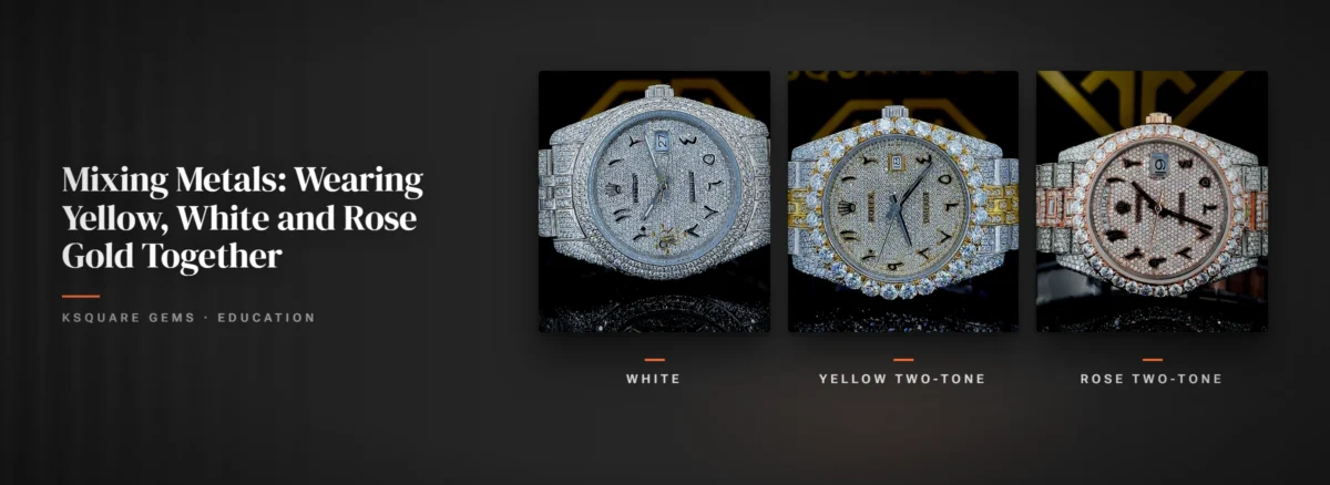Mixing Metals: Wearing Yellow, White and Rose Gold Together