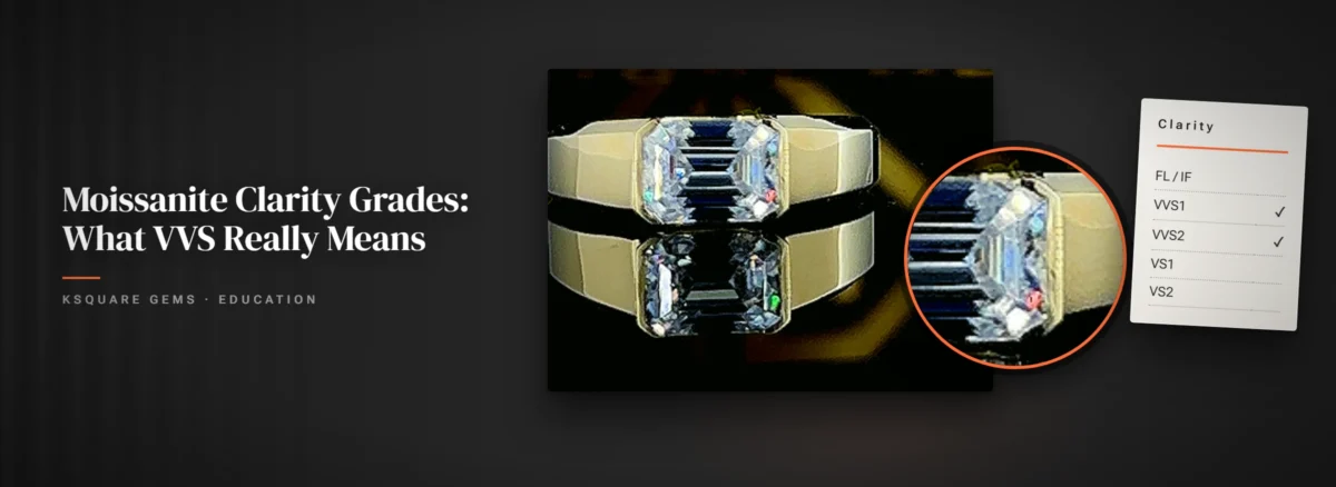 Moissanite Clarity Grades: What VVS Really Means